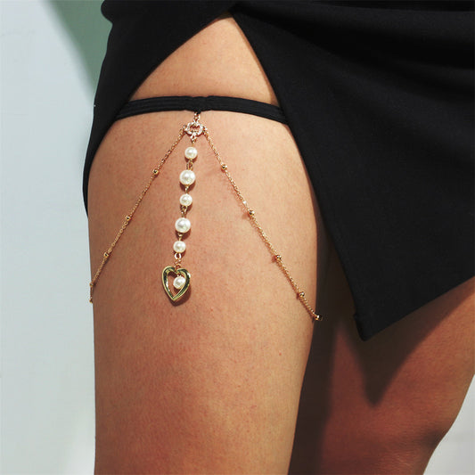 Multilayer Pearl Pendant Chain Long Jewelry