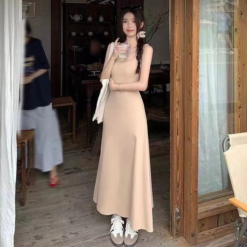Summer Waist-tight Retro Dress Women
