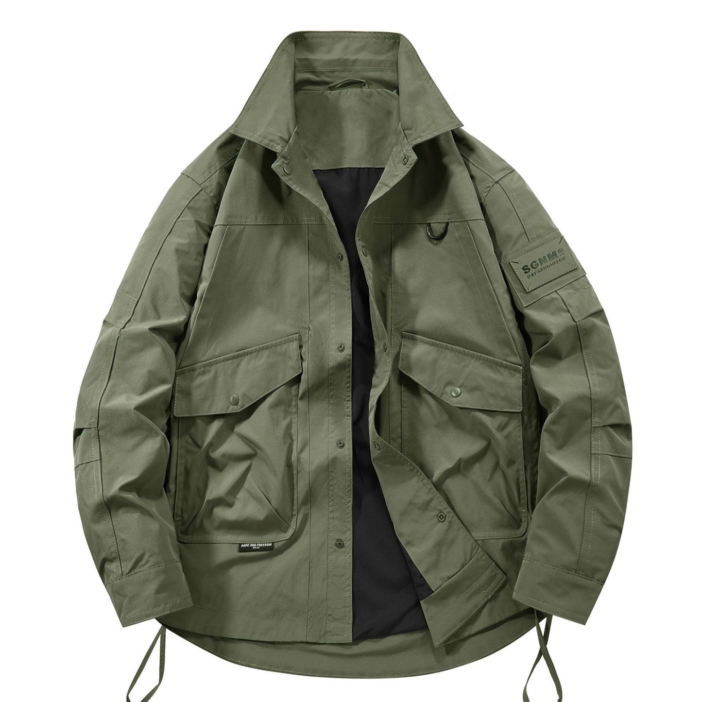 Outdoor Casual Tooling Turn-down Collar Coat
