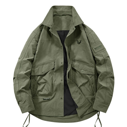 Outdoor Casual Tooling Turn-down Collar Coat