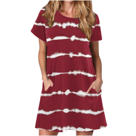 Summer Pullover Medium Style Dress for Women
