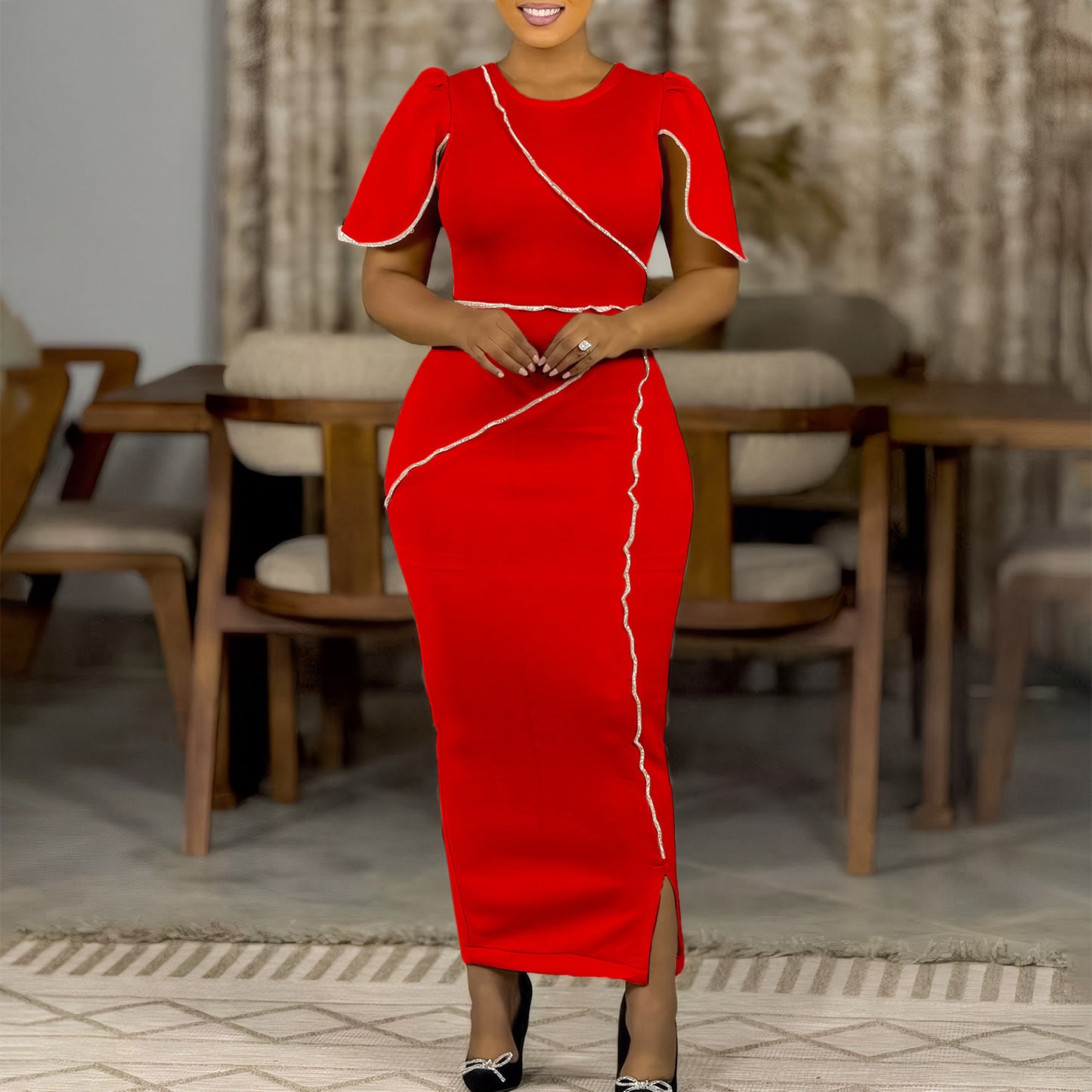 Elegant Banquet Formal Long Dress Africa