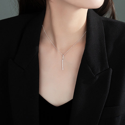 Simple One-shaped Necklace Female Summer Niche