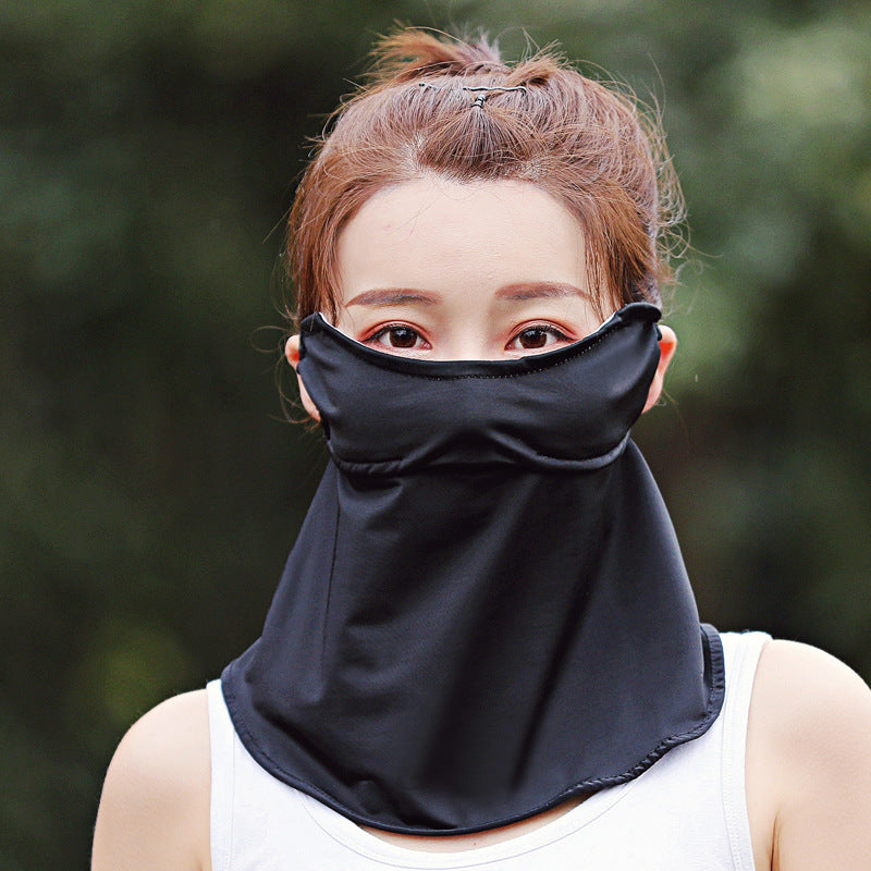 Women's Ice Silk Sunscreen Mask Scarf