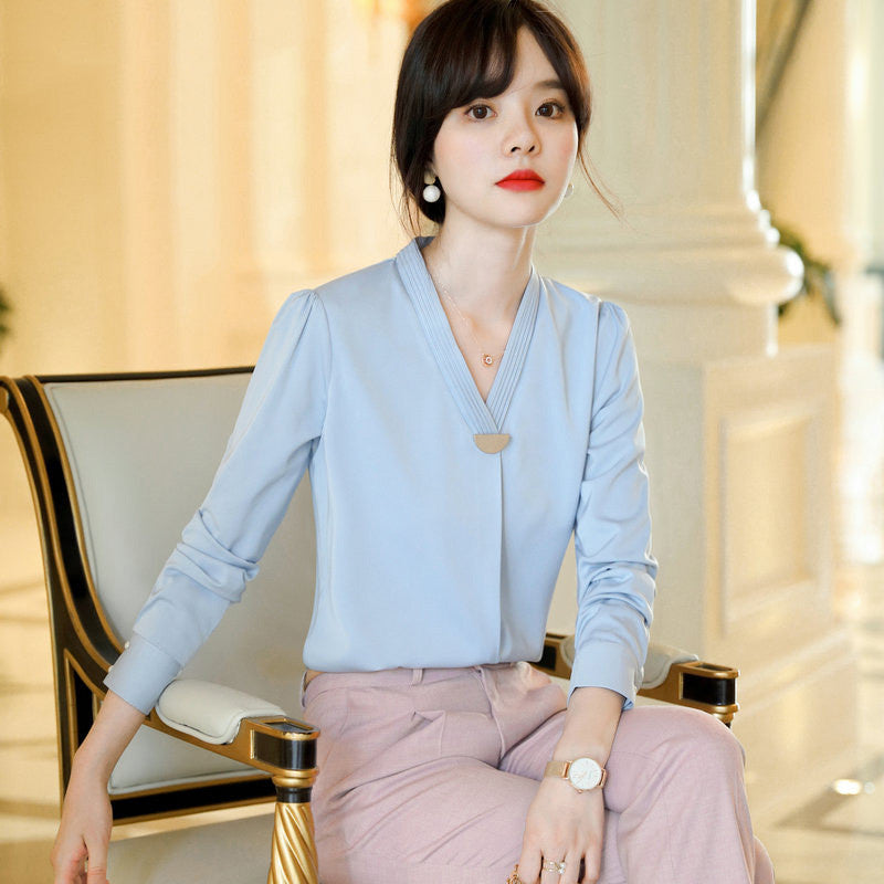 Ladies' Long-sleeved Professional Suit Formal Dress Skirt Trousers