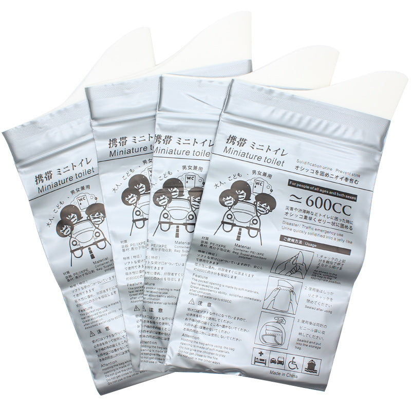 Portable Emergency Urine Bag for Women and Children - 4 Pack