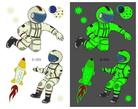 Waterproof Kids Aerospace Luminous Tattoo Stickers