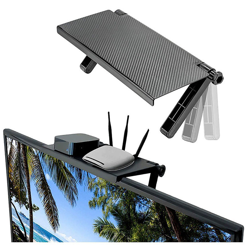 TV Remote Control For The Shelf Above The Computer Monitor
