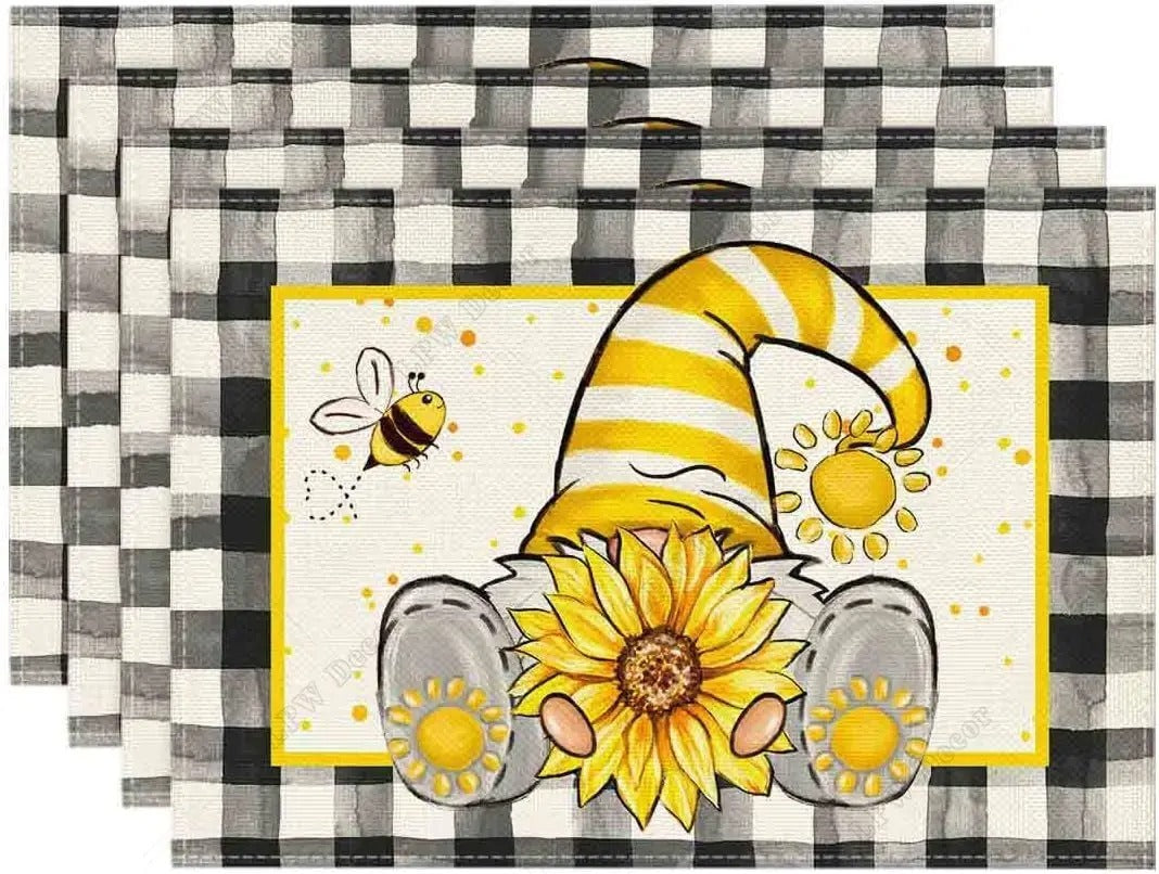 Summer Mats Refreshing Lemon Table Decoration Non Slip