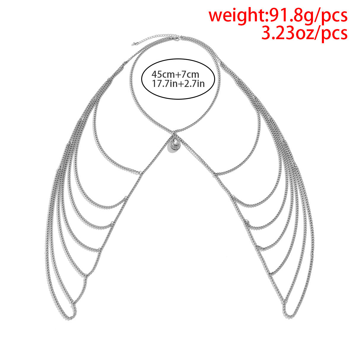 Jewelry Simple Drops With Diamonds Alloy Necklace