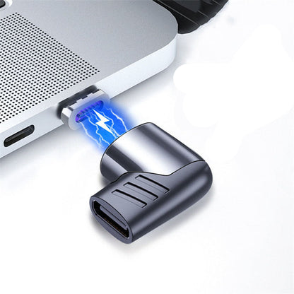 USB Type C adapter being used on a laptop with power indicator showing 100W/5A.