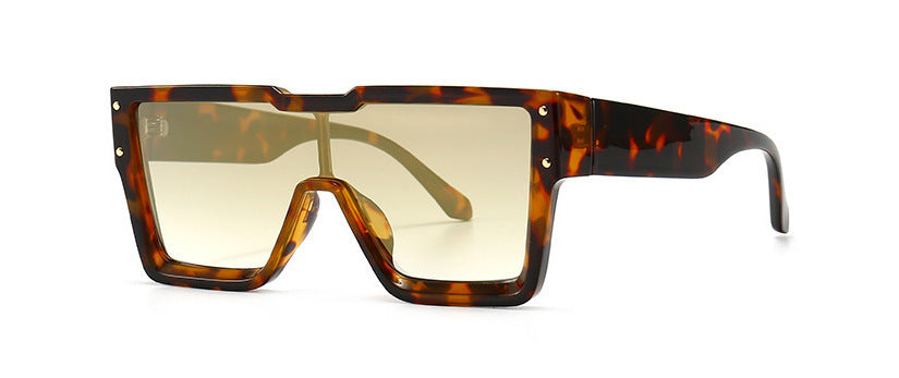 Oversized One-Lens Square Sunglasses for Men & Women
