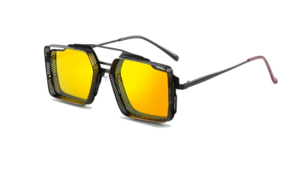Vintage Steampunk Metal Sunglasses for Men