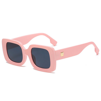 Classic Retro Square Sunglasses Large Frame