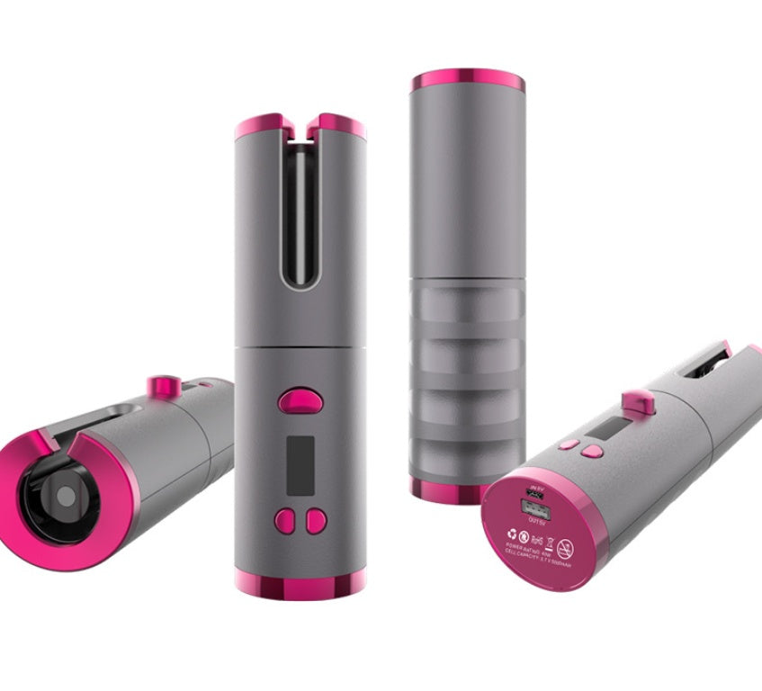 Wireless USB Curling Iron - Multifunctional Charging Curler with Smart Features