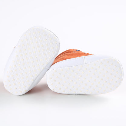 Puseky New Baby Boy Girls Shoes Cute Cartoon Bear Fox First Walkers Canvas Sneaker Anti-slip Soft Sole Toddler Shoes Footwear