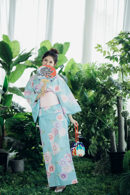 Japanese Kimono Female Komon Formal Dress Tradition