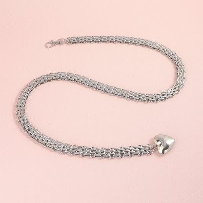 Men and Women Design Fashion Love Chain Pendant Waist Chain