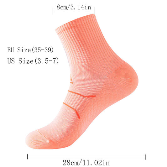 7 Pairs Compression Stockings For Women Colorful  Sock Running Fitness Sports Pressure Socks Deodorant And Breathable For Outdoor Sports Cycling And Hiking