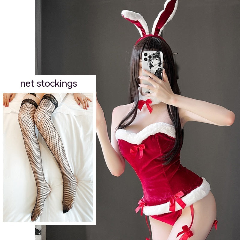 Women's Bunny Costume Lingerie Set – Playful and Elegant