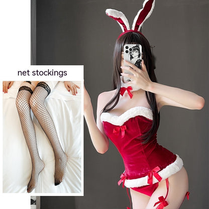 Women's Bunny Costume Lingerie Set – Playful and Elegant