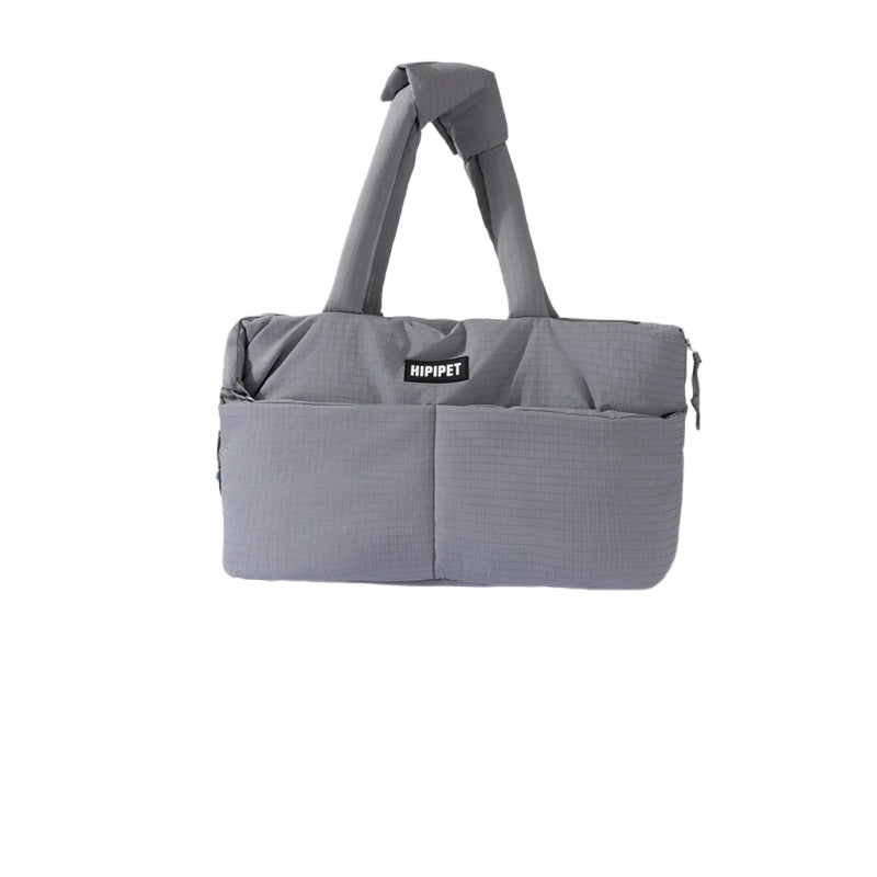 Dog Car Seat Pet Carrier with Adjustable Safety Leash - Portable Center Console for Small Dogs and Cats