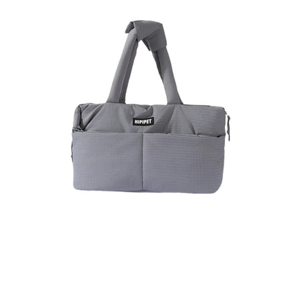 Dog Car Seat Pet Carrier with Adjustable Safety Leash - Portable Center Console for Small Dogs and Cats