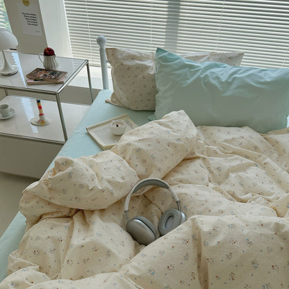 Small Flower Bed Sheet Four-piece Cotton