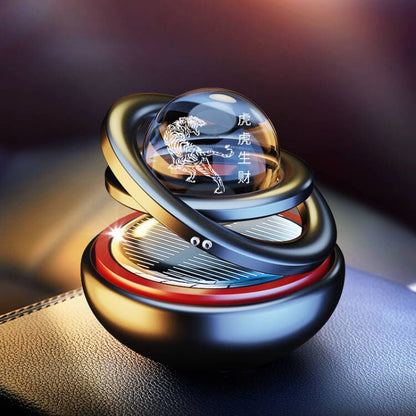 Solar Rotating Car Aroma Decoration