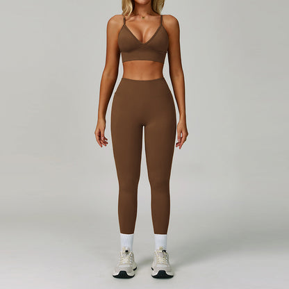 Women's Casual Seamless Tight Yoga Suit