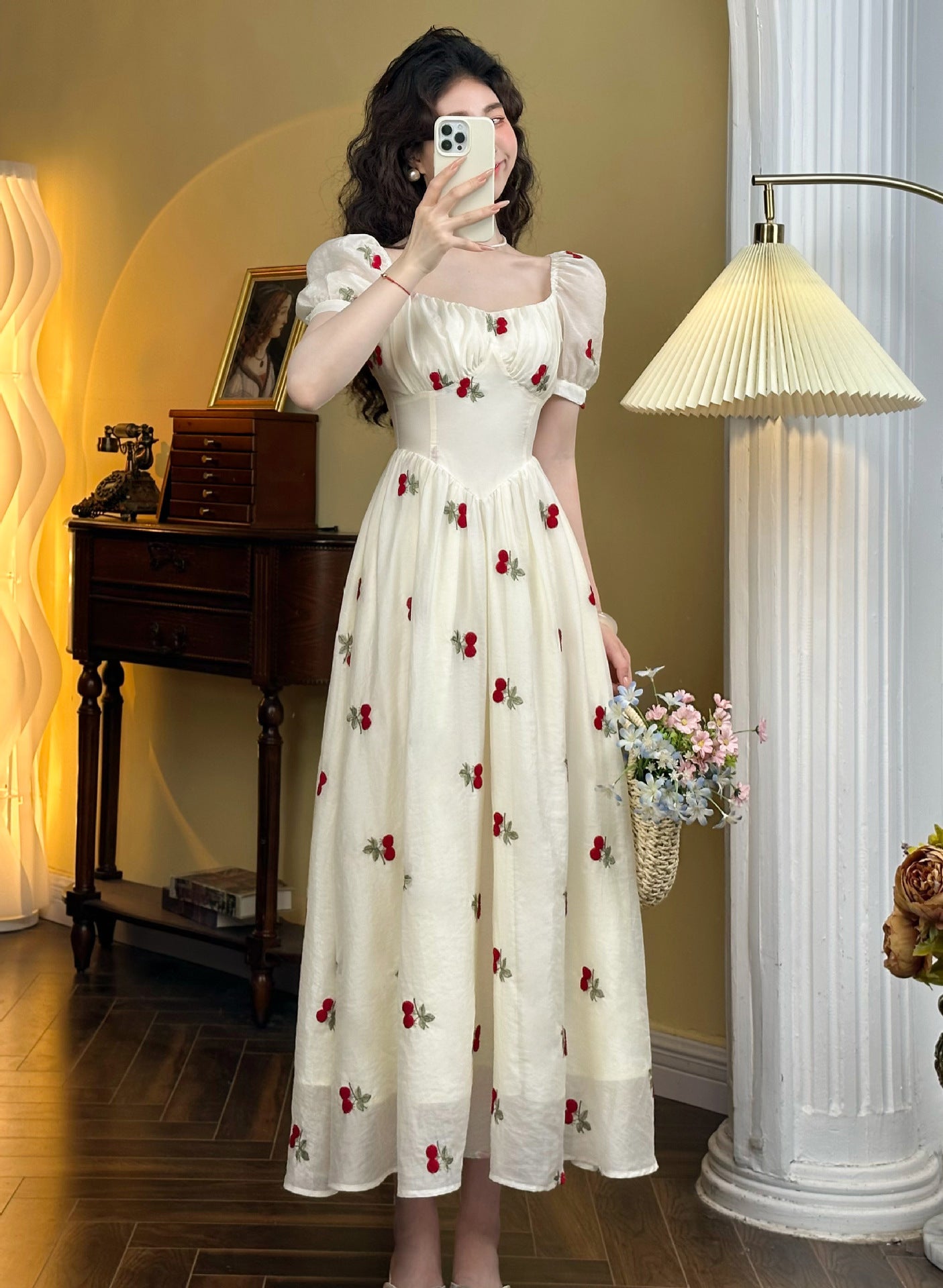 Summer Seaside Vacation French Dress Women