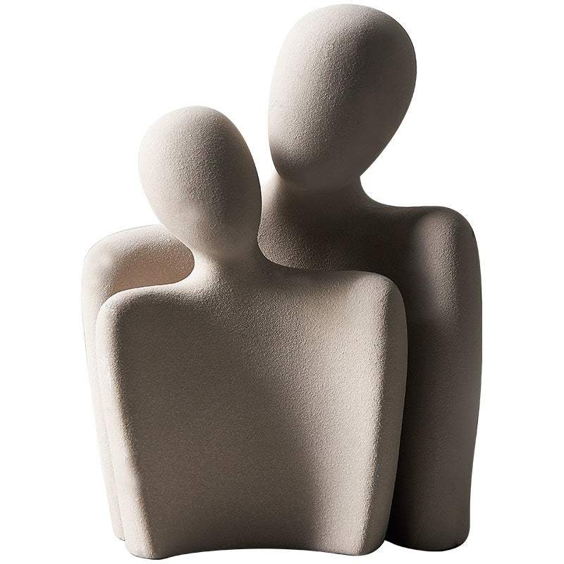 Modern Minimalist Sculpture – Ceramic Resin Home Decoration