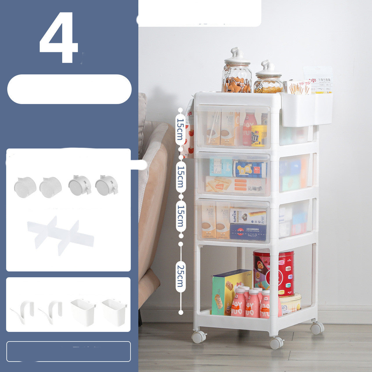 Children's Bottle Storage Box Trolley