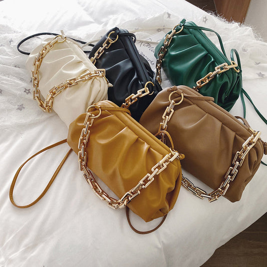 Ladies shoulder shoulder cloud bag