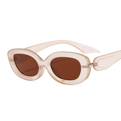 Oval Small Frame Trendy Sunglasses for Men & Women
