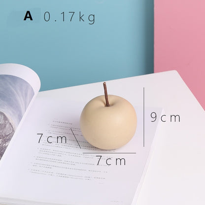 Nordic Town Apple Ceramic Christmas Decoration