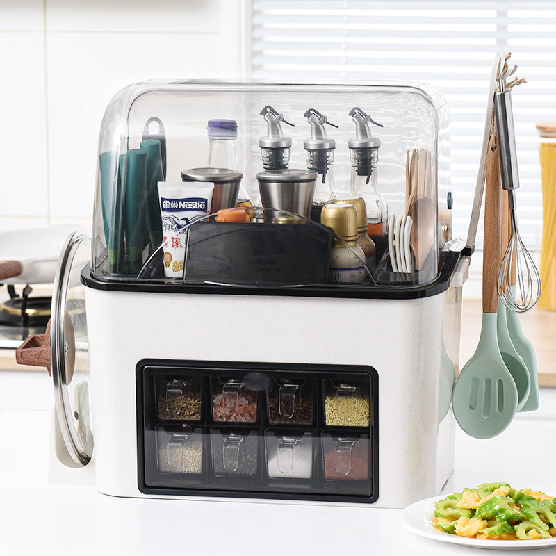 Kitchen Storage Rack Seasoning Supplies Storage Box