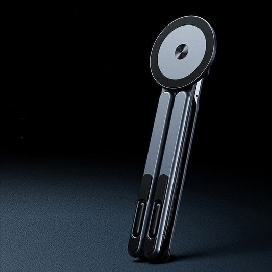 Portable stand made of all aviation aluminum alloy on a dark background