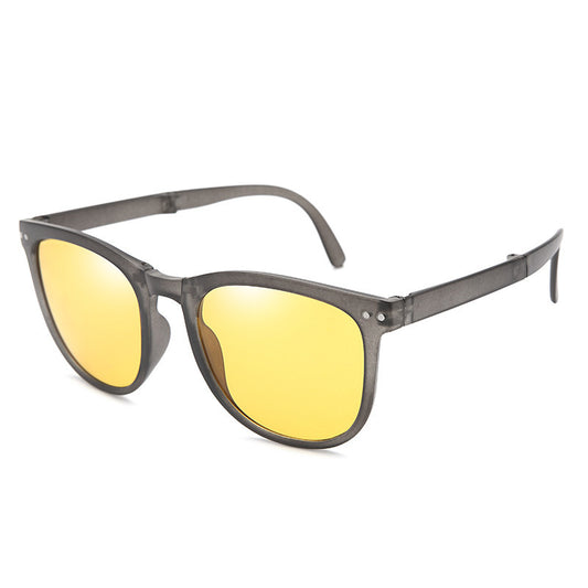 Folding Polarized Box Sunglasses for Women