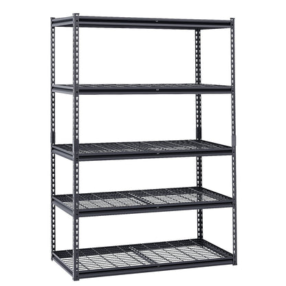 Storage Shelves 5 Tier Adjustable Heavy Duty Garage Shelving Units 3000 Lbs