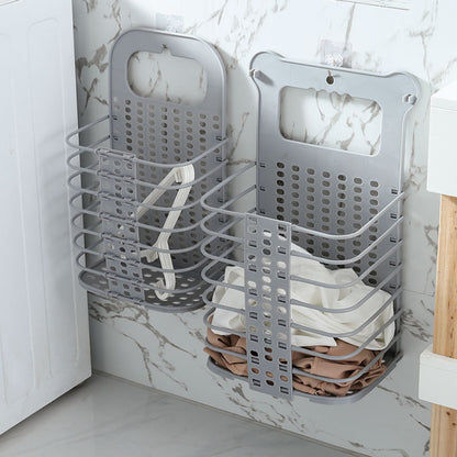 Household Foldable Wall Hanging Storage Basket - Modern Simplicity
