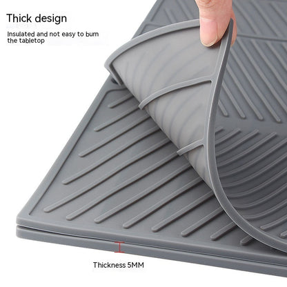 Silicone Draining Pad Household Tableware Heat Proof Mat Dining Table
