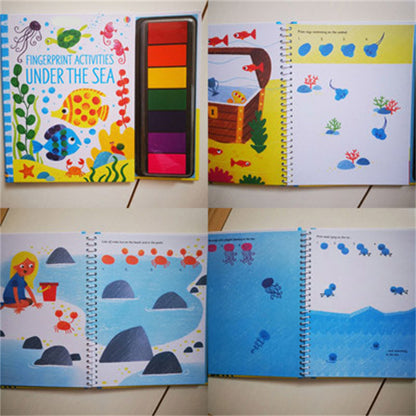 Kids Stamp Game Finger Coloring Book