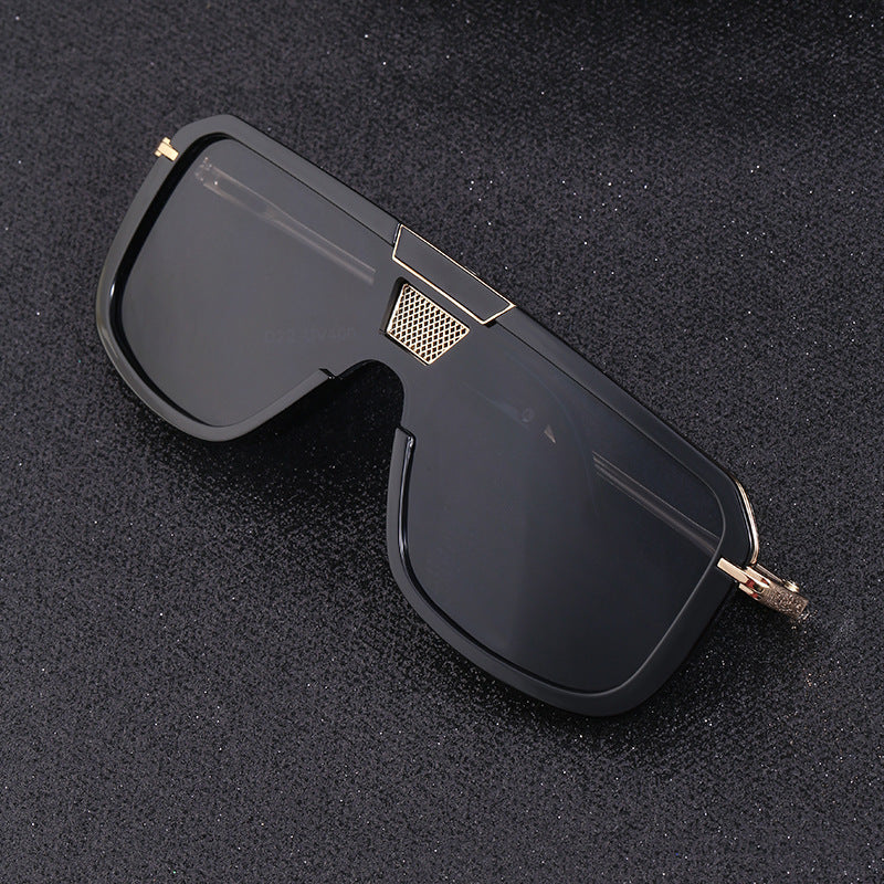 Retro Square Large Frame Sunglasses for Men & Women