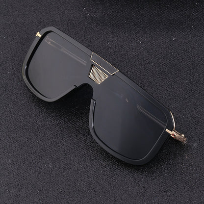 Retro Square Large Frame Sunglasses for Men & Women