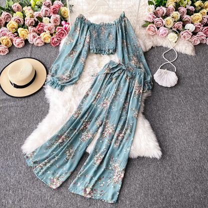 Casual Fashion Suit Female Floral Summer