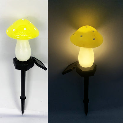 Plastics Solar Mushroom Night Light - Outdoor Courtyard Garden Decoration