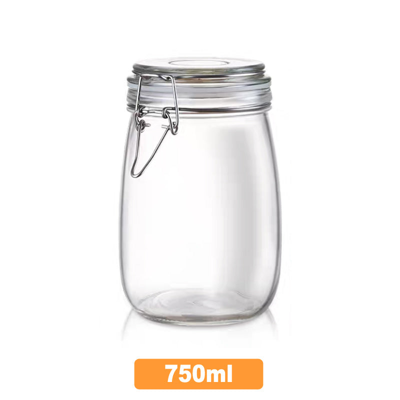 Glass Sealed Cans For Kitchen Food