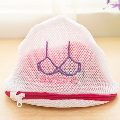 Japanese Style Embroidered Fine Mesh Extra Thickening Laundry Bag Suit Bra Underwear Wash Bag Machine Washable Mesh Bag Laundry Protection Bags