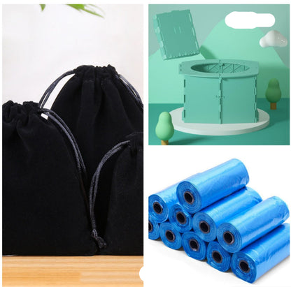 Portable Travel Folding Toilet Urinal - Mobile Seat for Camping & Hiking